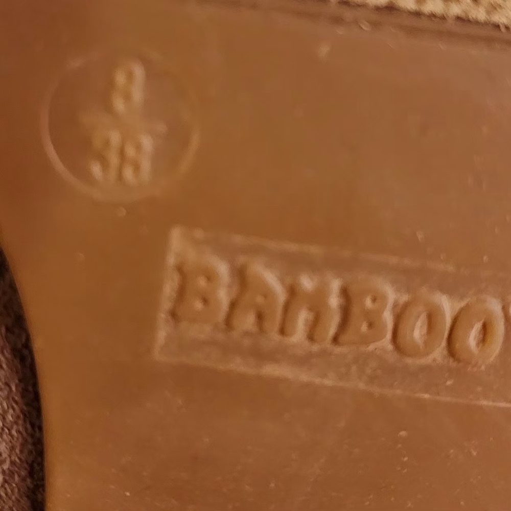 BAMBOO Lace-Up Brown Ankle Booties - Picture 5 of 6